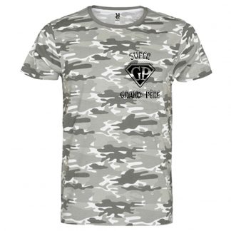 T-shirt Homme Super Grand-Père - Camouflage