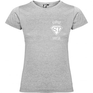 T-shirt Femme Super Tatie - Gris