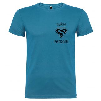 T-shirt Homme Super Parrain - Bleu