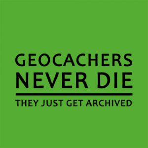 T-shirt Homme Geocachers never die