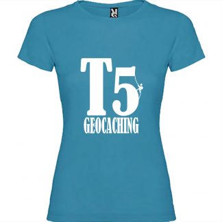 T-shirt Femme T5 Geocaching - Bleu