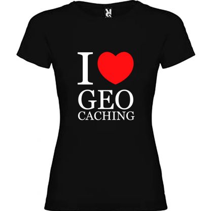 T-shirt Femme I love Geocaching