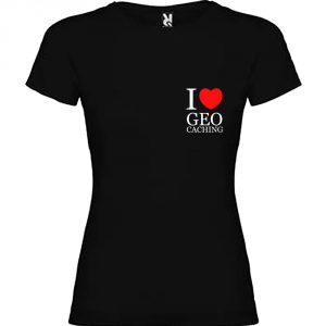 T-shirt Femme I love Geocaching