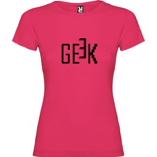 T-shirt Femme GEEK - Rose