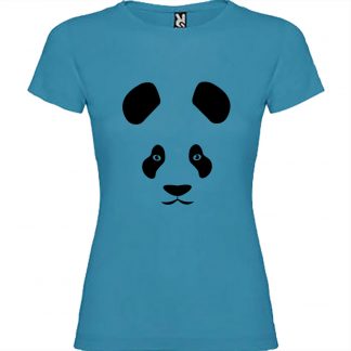T-shirt Femme Panda - Bleu
