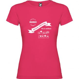 T-shirt Femme Nouveau challenge : Etre la meilleure Grand-Mère - Rose