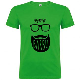 T-shirt Homme Papa Barbu - Vert