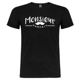 T-shirt Homme Monsieur Parfait - Noir