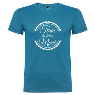 T-shirt Homme Team du Futur Marié - Bleu