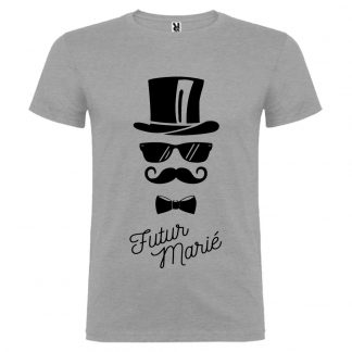 T-shirt Homme Futur Marié - Gris