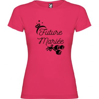 T-shirt Femme Future Mariée - Rose