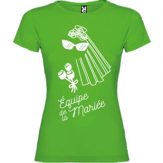 T-shirt Femme Equipe de la Mariée - Vert