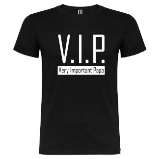 T-shirt Homme VIP - Very Important Papa - Noir