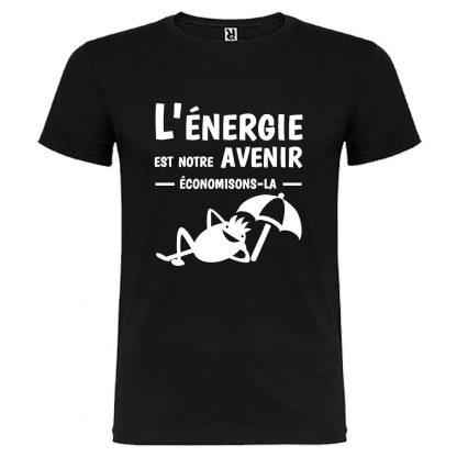 T-shirt Homme L’énergie est notre avenir, économisons-la