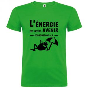 T-shirt Homme L’énergie est notre avenir, économisons-la