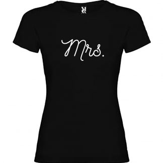 T-shirt Femme Mrs - Noir
