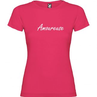 T-shirt Femme Amoureuse - Rose