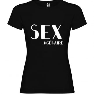 T-shirt Femme SEXagénaire - Noir