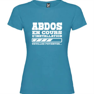 T-shirt Femme Abdos en cours d’installation