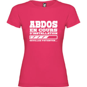 T-shirt Femme Abdos en cours d’installation