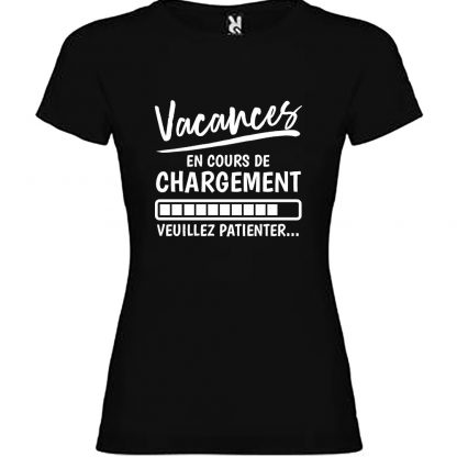 T-shirt Femme Vacances en cours de chargement