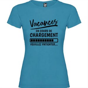 T-shirt Femme Vacances en cours de chargement