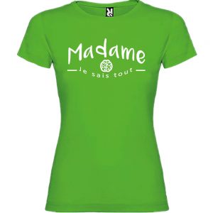 T-shirt Femme Madame je-sais-tout